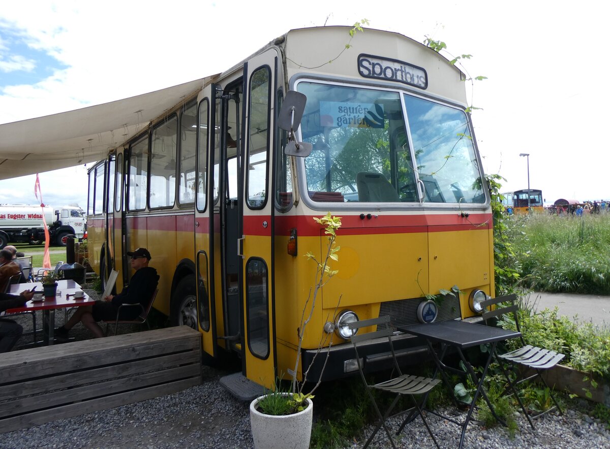 (262'956) - Oldtimer Club Saurer, Arbon - Saurer/T�scher-R&J (ex Heim, Flums; ex P 25'208; ex P 24'662) am 25. Mai 2024 in Arbon, Saurermuseum