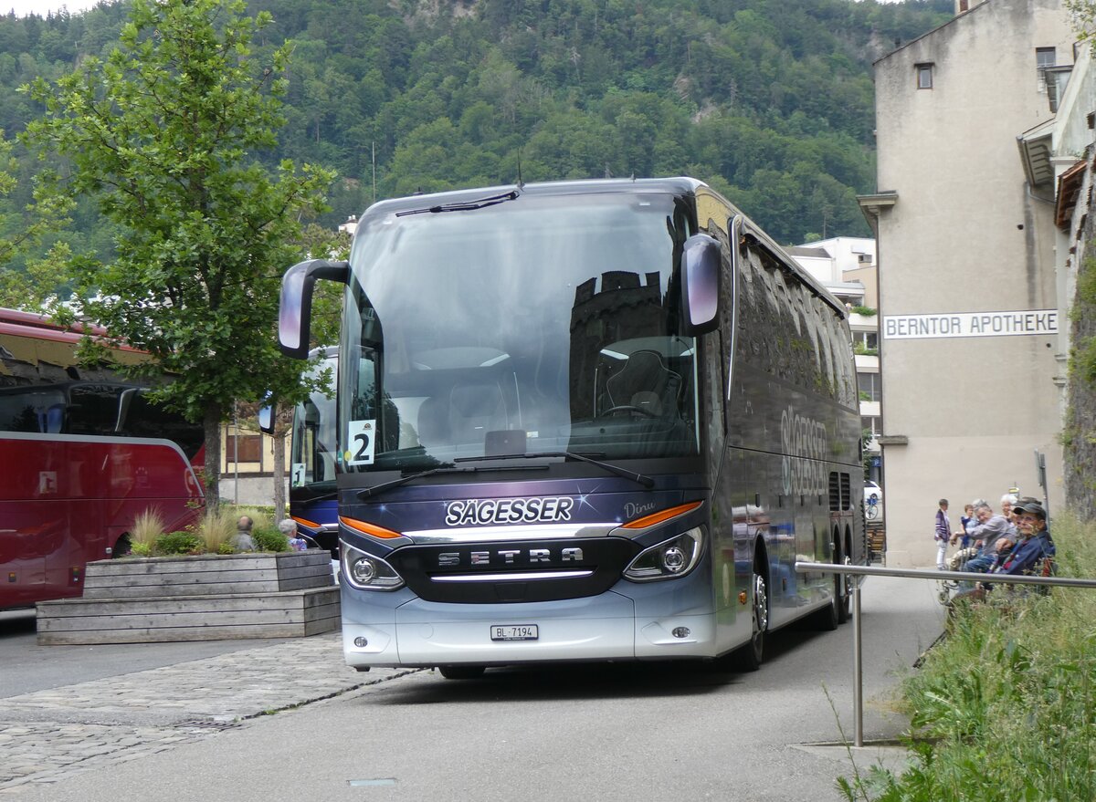 (263'420) - S�gesser, Wintersingen - Nr. 3/BL 7194 - Setra am 6. Juni 2024 in Thun, Berntorplatz