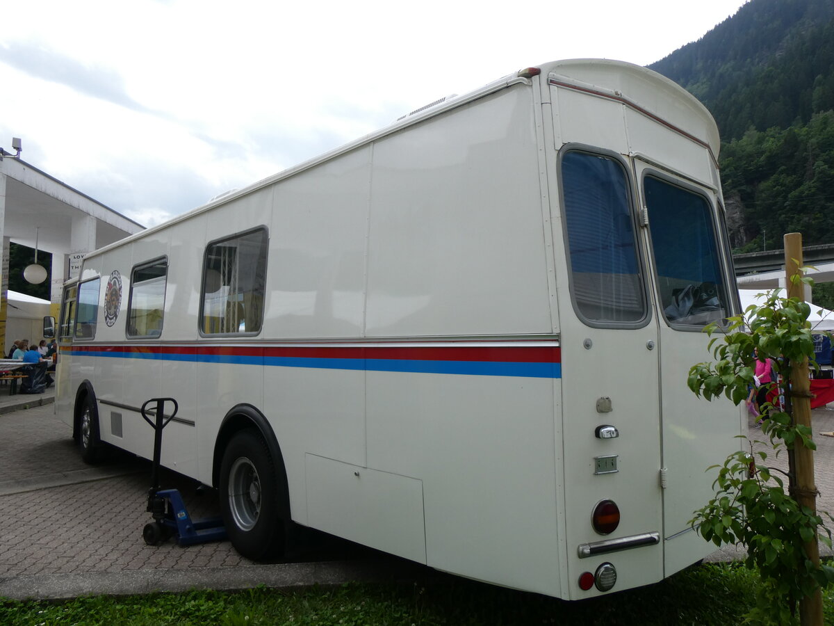 (263'547) - Barenco, Faido - Saurer/T�scher-Lepori (ex Repubblica e Cantone Ticino, Bellinzona; ex P 24'672) am 9. Juni 2024 in Faido, Centro Scolastico