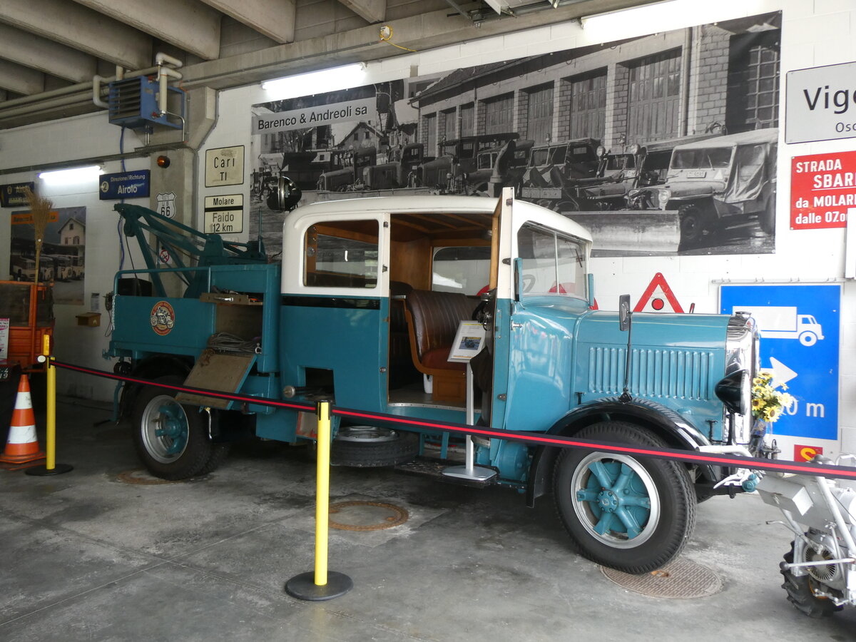 (263'596) - Barenco, Faido - Saurer am 9. Juni 2024 in Faido, Garage