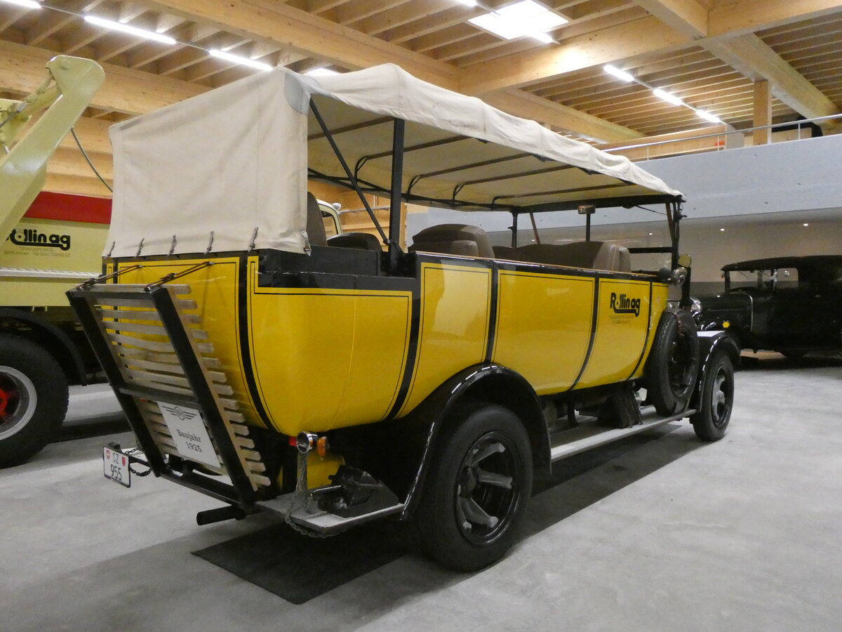 (263'898) - R�llin, Hirzel - SZ 955 - FBW/Seitz-Hess (ex RhV Altst�tten Nr. 31; ex P 1529; ex P 2881) am 22. Juni 2024 in N�fels, FBW-Museum