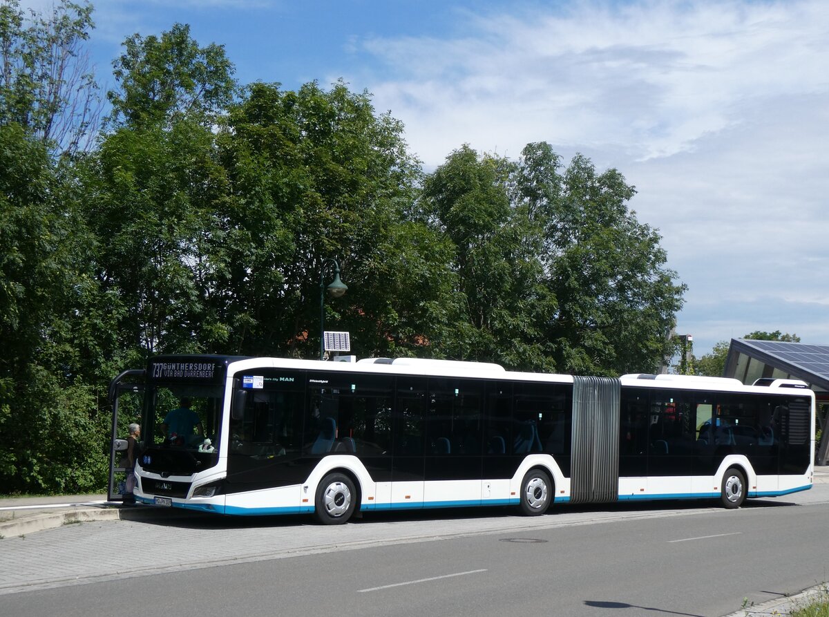 (264'574) - PNVG Querfurt - MQ-PN 309 - MAN am 10. Juli 2024 beim Bahnhof Bad D�rrenberg