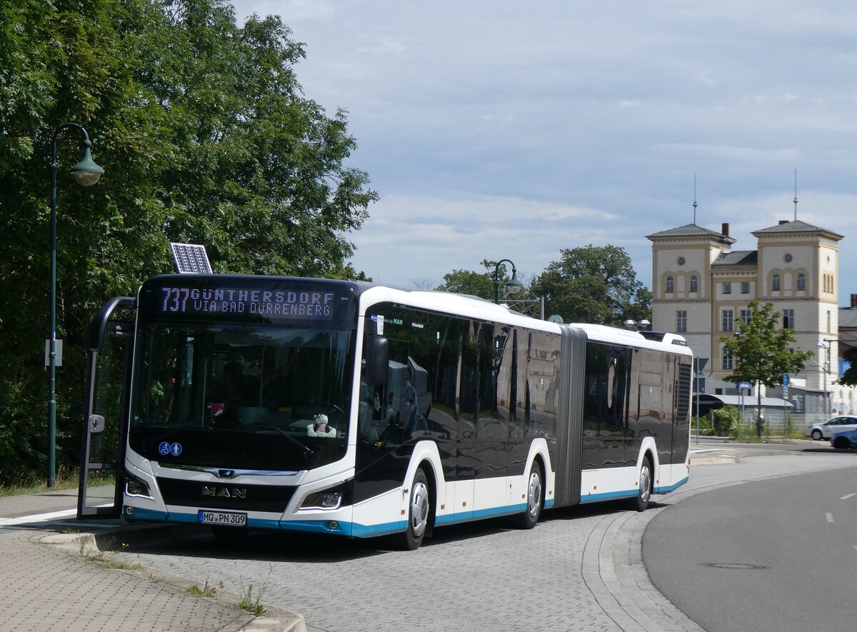 (264'576) - PNVG Querfurt - MQ-PN 309 - MAD am 10. Juli 2024 beim Bahnhof Bad D�rrenberg