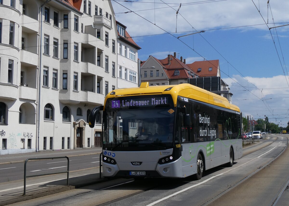 (264'732) - LVB Leipzig - Nr. 12'331/L-DE 1331 - eVDL am 11. Juli 2024 in Leipzig, Altes Messegel�nde