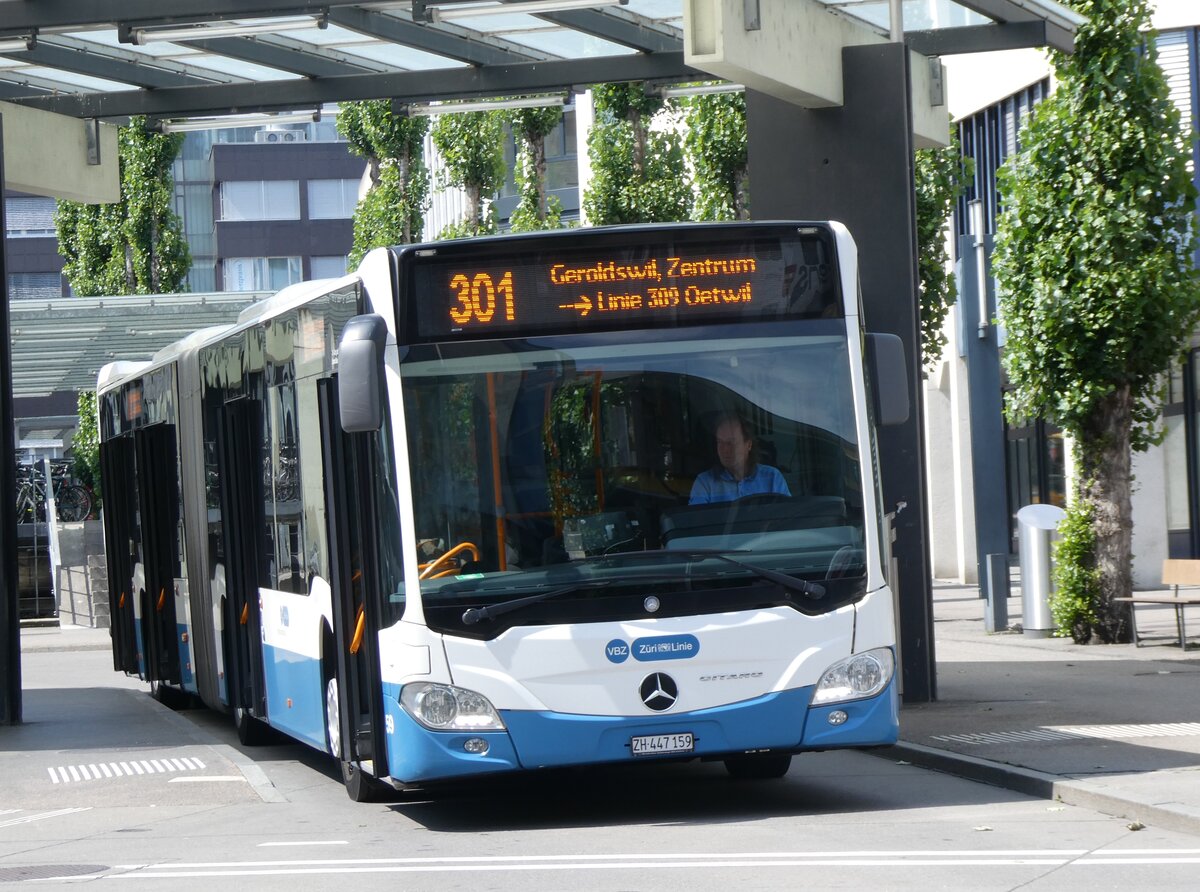 (264'863) - Limmat Bus, Dietikon - Nr. 59/ZH 447'159 - Mercedes am 18. Juli 2024 beim Bahnhof Dietikon
