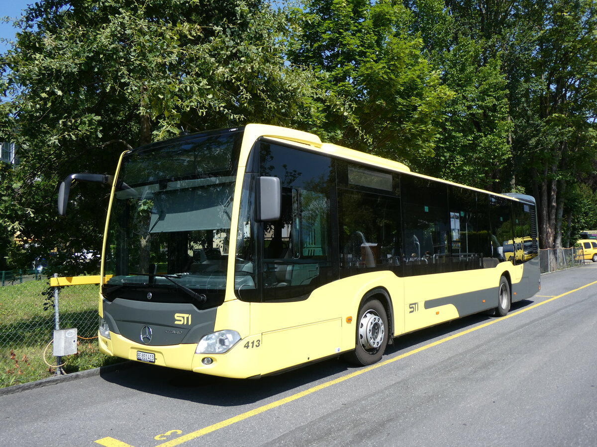 (264'878) - STI Thun - Nr. 413/BE 851'413 - Mercedes am 18. Juli 2024 bei der Schiffl�ndte Thun