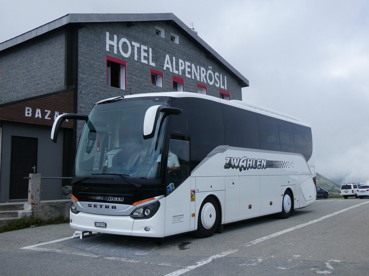 (265'144) - Zwahlen, Oberdiessbach - BE 120'159 - Setra am 28. Juli 2024 in Grimsel, Passh�he