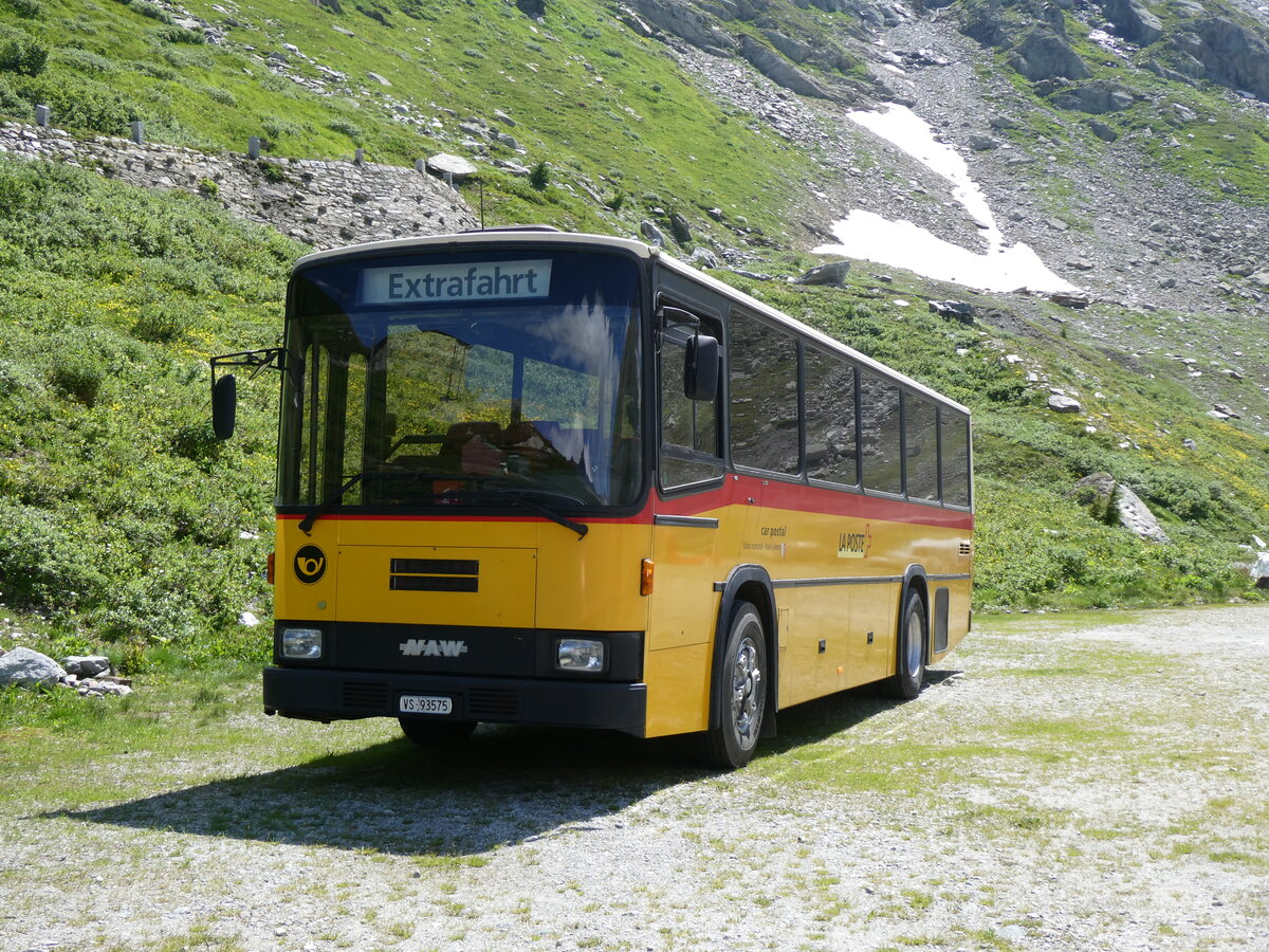 (265'199) - Oser, B�rchen - VS 93'575 - NAW/Lauber (ex Epiney, Ayer/PID 1076) am 28. Juli 2024 in Oberaar, Stausee