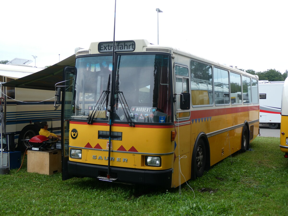(265'809) - Toldo, Z�rich - ZH 124'701 - Saurer/R&J (ex Peter, Pfaffnau) am 17. August 2024 in Neuhausen, Langriet