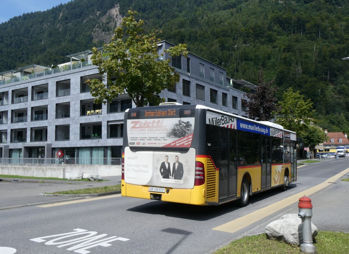 (265'958) - PostAuto Graub�nden - GR 106'553/PID 4629 - Mercedes (ex PostAuto Nordschweiz) am 19. August 2024 beim Bahnhof Interlaken Ost
