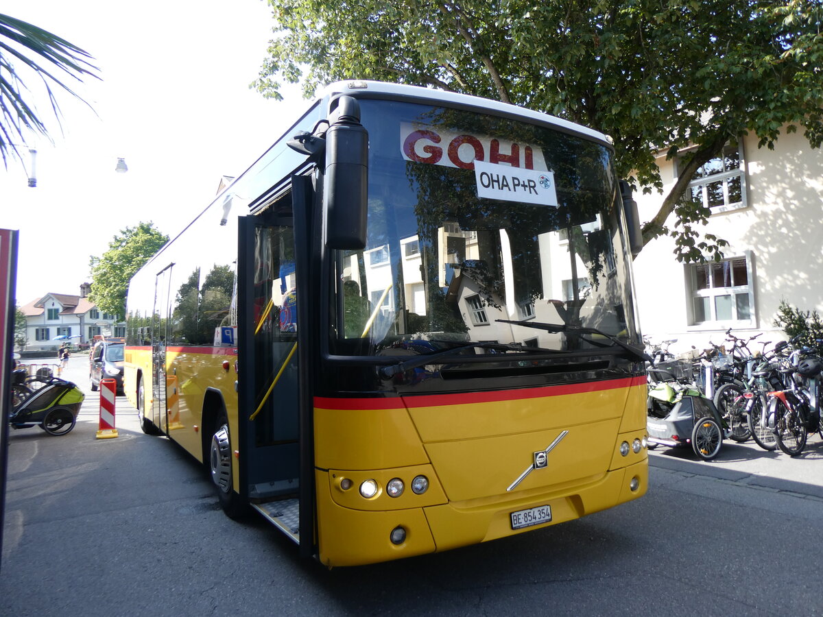 (266'308) - Gohl, Herzogenbuchsee - BE 854'354 - Volvo (ex Rojama, Sch�ftland; ex Schmidt, Oberb�ren PID 5103) am 30. August 2024 in Thun, Expo