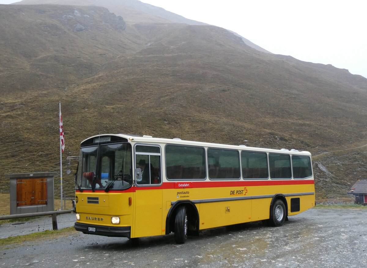 (267'867) - L�tscher, Haldenstein - GR 30'758 - Saurer/R&J (ex Dornbierer, Thal; ex FRAM Drachten/NL Nr. 24; ex PostAuto Graub�nden PID 2870; ex P 24'367) am 8. Oktober 2024 in Juf