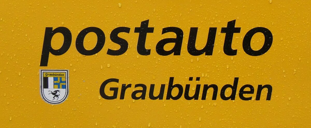 (267'877) - Beschriftung - postauto Graub�nden - am 8. Oktober 2024 in Juf