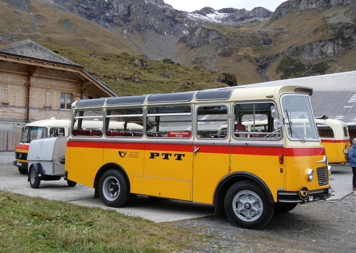 (268'083) - Schmid, Th�rishaus - Nr. 9/BE 26'105 - Saurer/R&J (ex Geiger, Adelboden Nr. 9) am 12. Oktober 2024 auf dem Bundl�ger