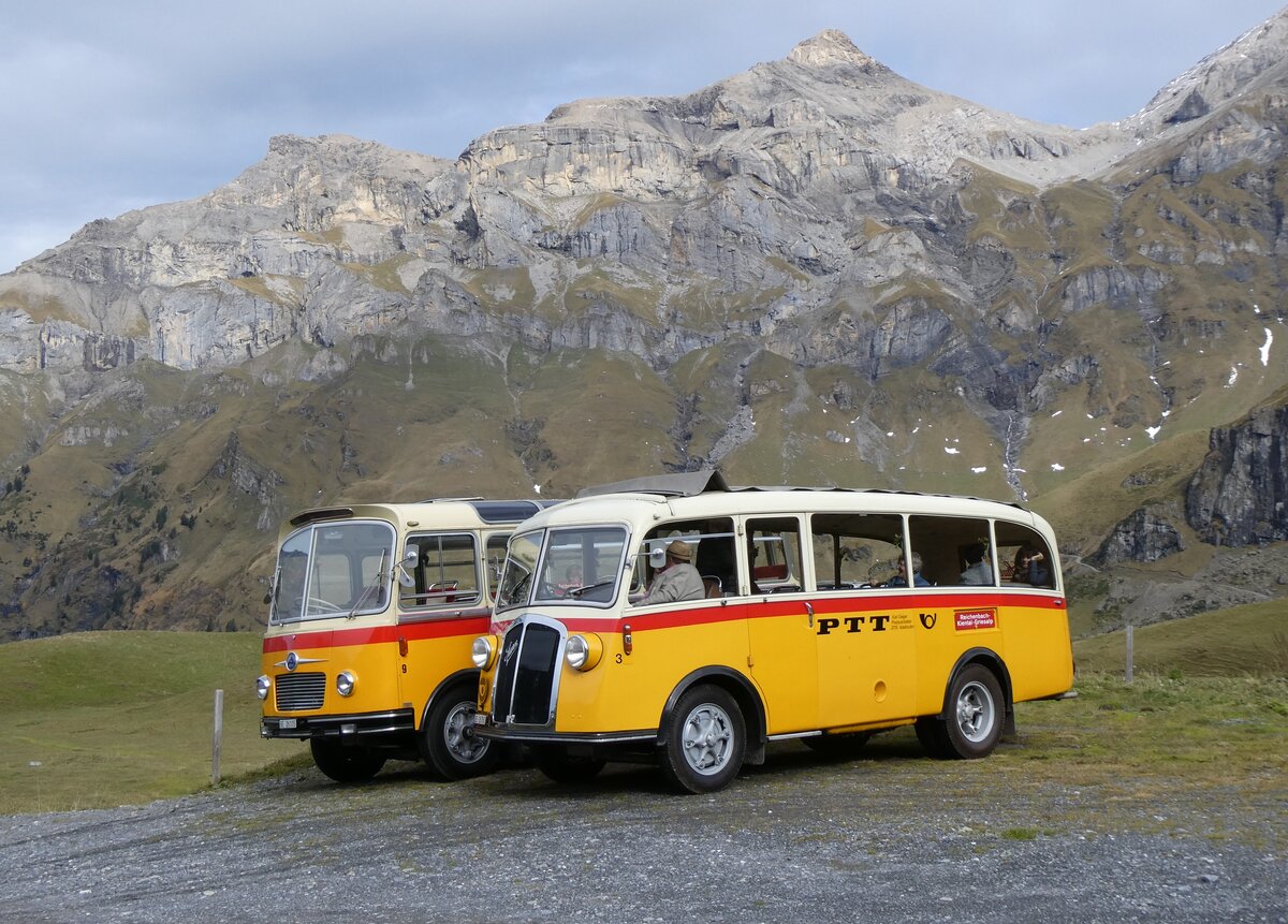 (268'108) - Schmid, Th�rishaus - Nr. 3/BE 26'760 - Saurer/Gangloff (ex Geiger, Adelboden Nr. 3) am 12. Oktober 2024 auf dem Bundl�ger