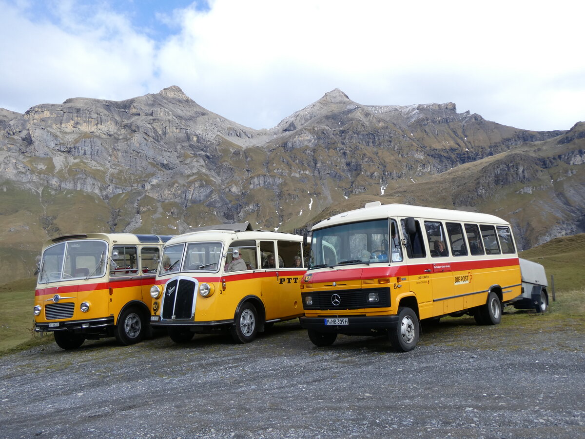 (268'111) - Aus Deutschland: Hahn, M�nchen - Nr. 6/M-MB 309H - Mercedes (ex M�ller, CH-Ennetmoos Nr. 6; ex Portenier, CH-Adelboden Nr. 6/PID 492; ex Geiger, CH-Adelboden Nr. 6) am 12. Oktober 2024 auf dem Bundl�ger