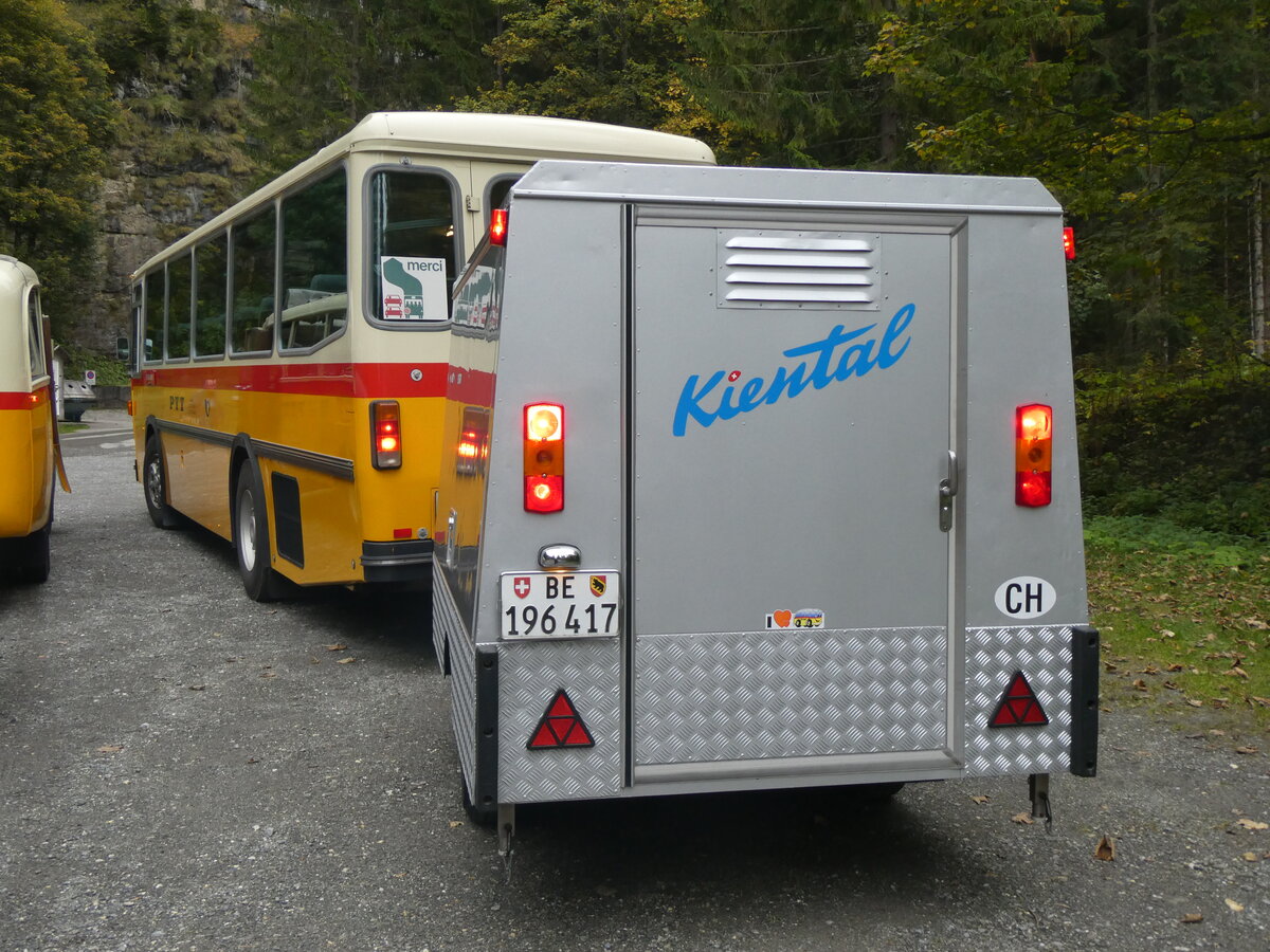 (268'171) - Schmid, Th�rishaus - BE 196'417 - Gangloff Gep�ckanh�nger (ex P 30'393) am 12. Oktober 2024 in Kiental, Tschingel