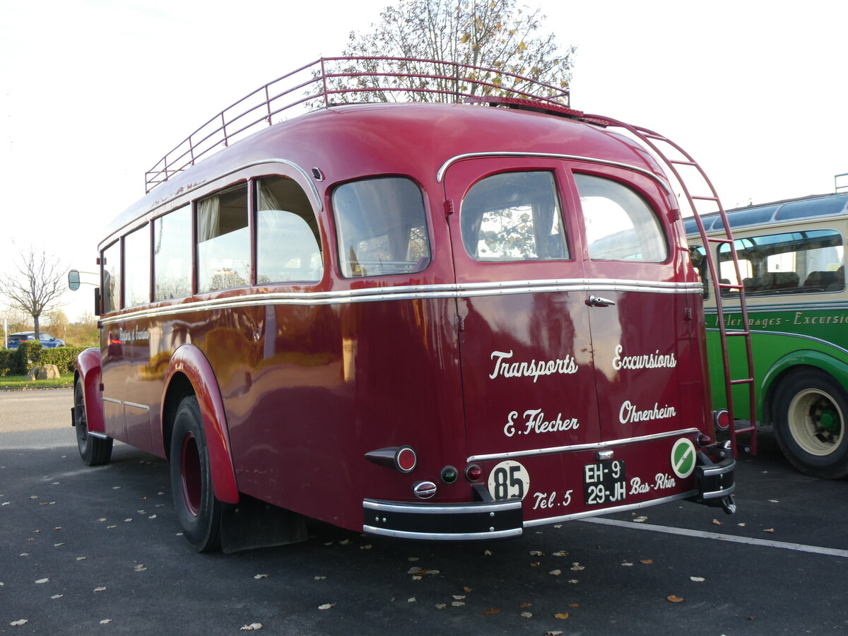 (268'443) - Flecher, Ohnenheim - EH 929 EJ - Lancia/Orlandi (ex Bernard, Parisot; ex Laporterie, Marciac; ex Armee von MUssolini/I) am 25. Oktober 2024 in Kintzheim, Cigoland