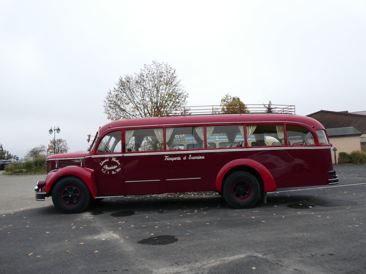 (268'591) - Flecher, Ohnenheim - EH 929 EJ - Lancia/Orlandi (ex Bernard, Parisot; ex Laporterie, Marciac; ex Armee von Mussolini/I) am 26. Oktober 2024 in Kintzheim, Cigoland