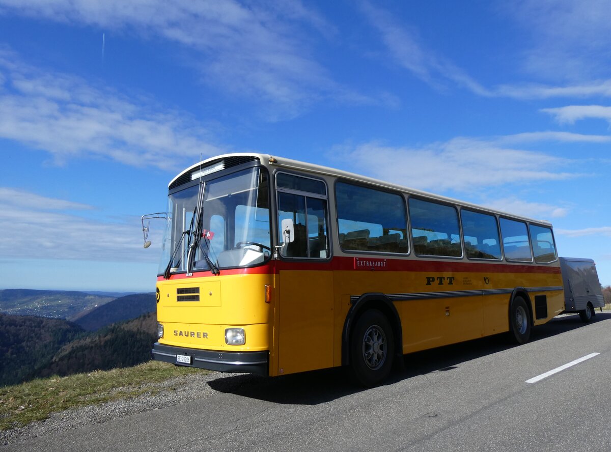 (268'756) - Aus der Schweiz: Schmid, Th�rishaus - BE 26'206 - Saurer/T�scher (ex P 24'244) am 27. Oktober 2024 bei Rothenbach