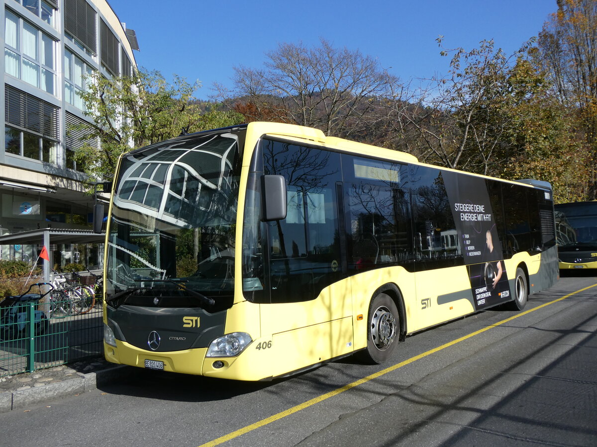 (268'946) - STI Thun - Nr. 406/BE 820'406 - Mercedes am 5. November 2024 bei der Schiffl�ndte Thun