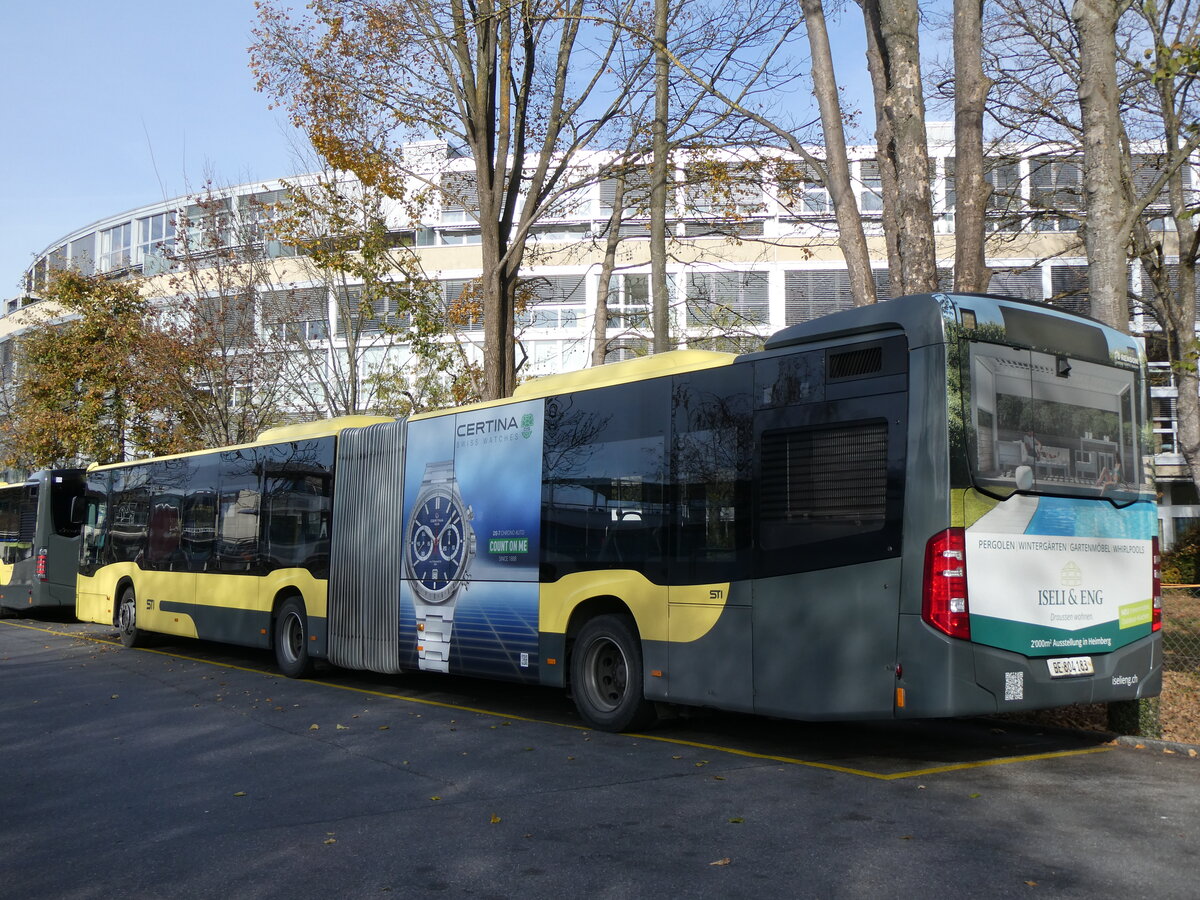 (269'243) - STI Thun - Nr. 183/BE 804'183 - Mercedes am 18. November 2024 bei der Schiffl�ndte Thun