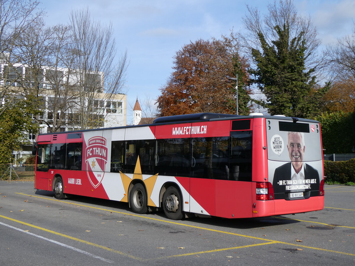 (269'245) - STI Thun - Nr. 149/BE 801'149 - MAN am 18. November 2024 bei der Schiffl�ndte Thun