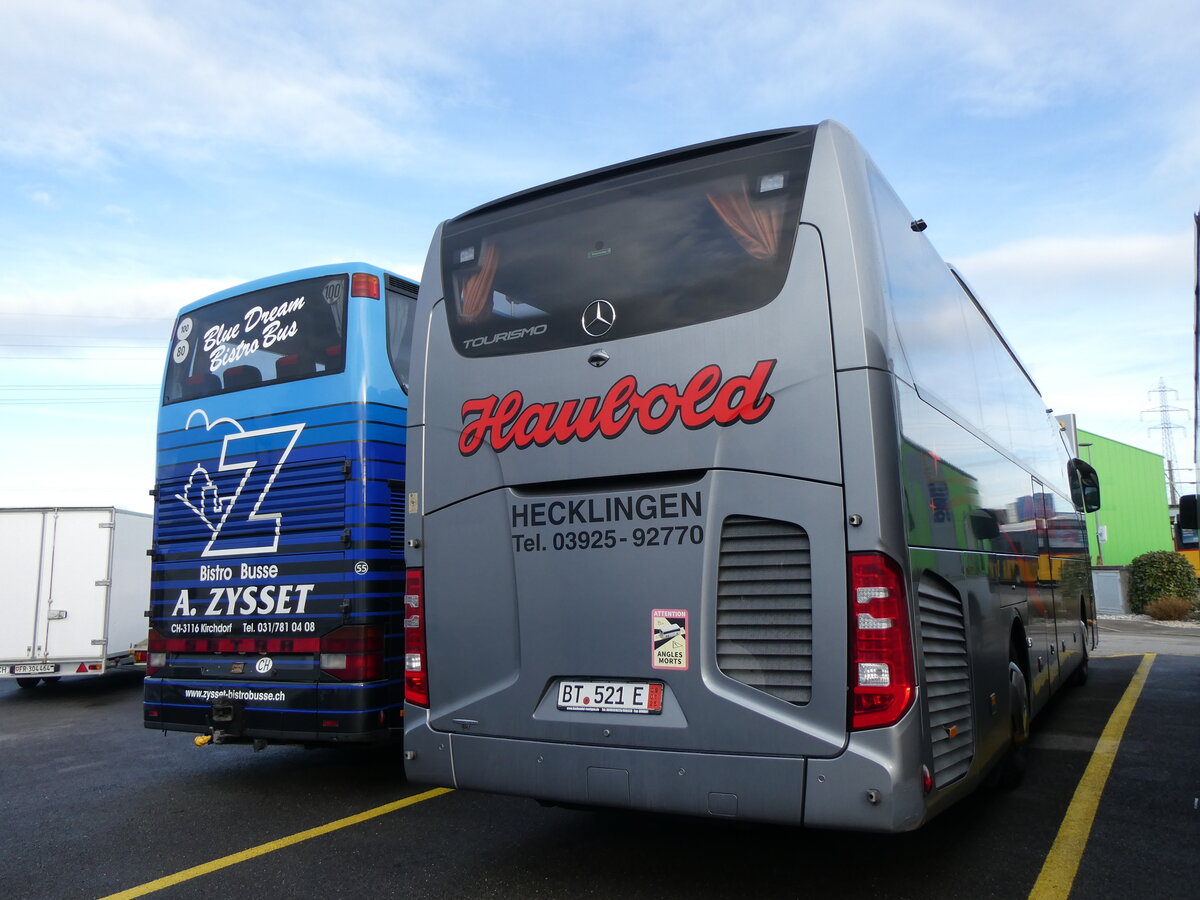 (269'871) - Aus Deutschland: Haubold, Hecklingen - BT 521 E - Mercedes am 15. Dezember 2024 in Kerzers, Interbus