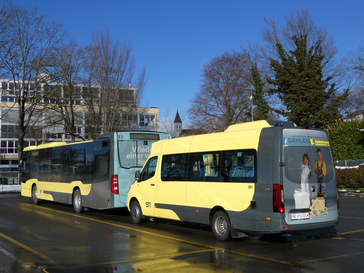 (270'162) - STI Thun - Nr. 5/BE 816'005 - Mercedes am 24. Dezember 2024 bei der Schiffl�ndte Thun