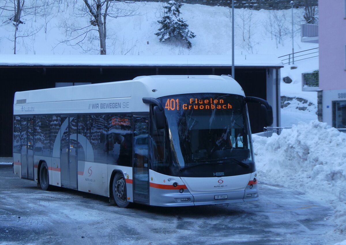 (271'158) - AAGU Altdorf - Nr. 6/UR 9140 - Hess am 14. Januar 2025 beim Bahnhof G�schenen