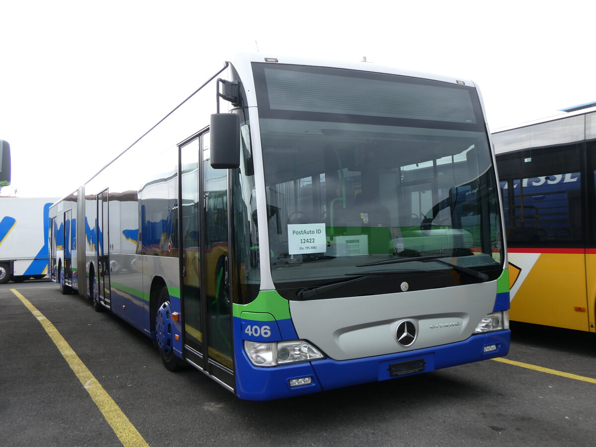 (272'547) - PostAuto Nordschweiz - PID 12'422 - Mercedes (ex TPL Lugano Nr. 406) am 1. M�rz 2025 in Kerzers, Interbus