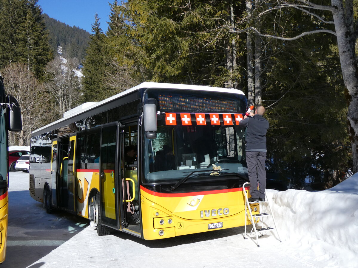 (272'598) - Fl�ck, Brienz - Nr. 26/BE 868'726/PID 11'668 - Iveco am 2. M�rz 2025 auf der Schwarzwaldalp