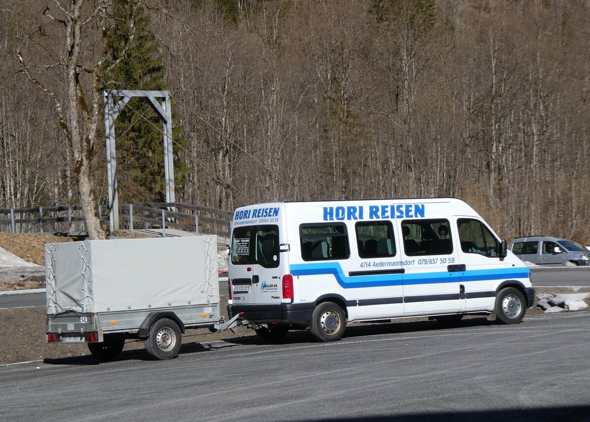 (272'688) - Hori, Aedermannsdorf - SO 126'135 - Renault am 8. M�rz 2025 in Stechelberg, Schilthornbahn