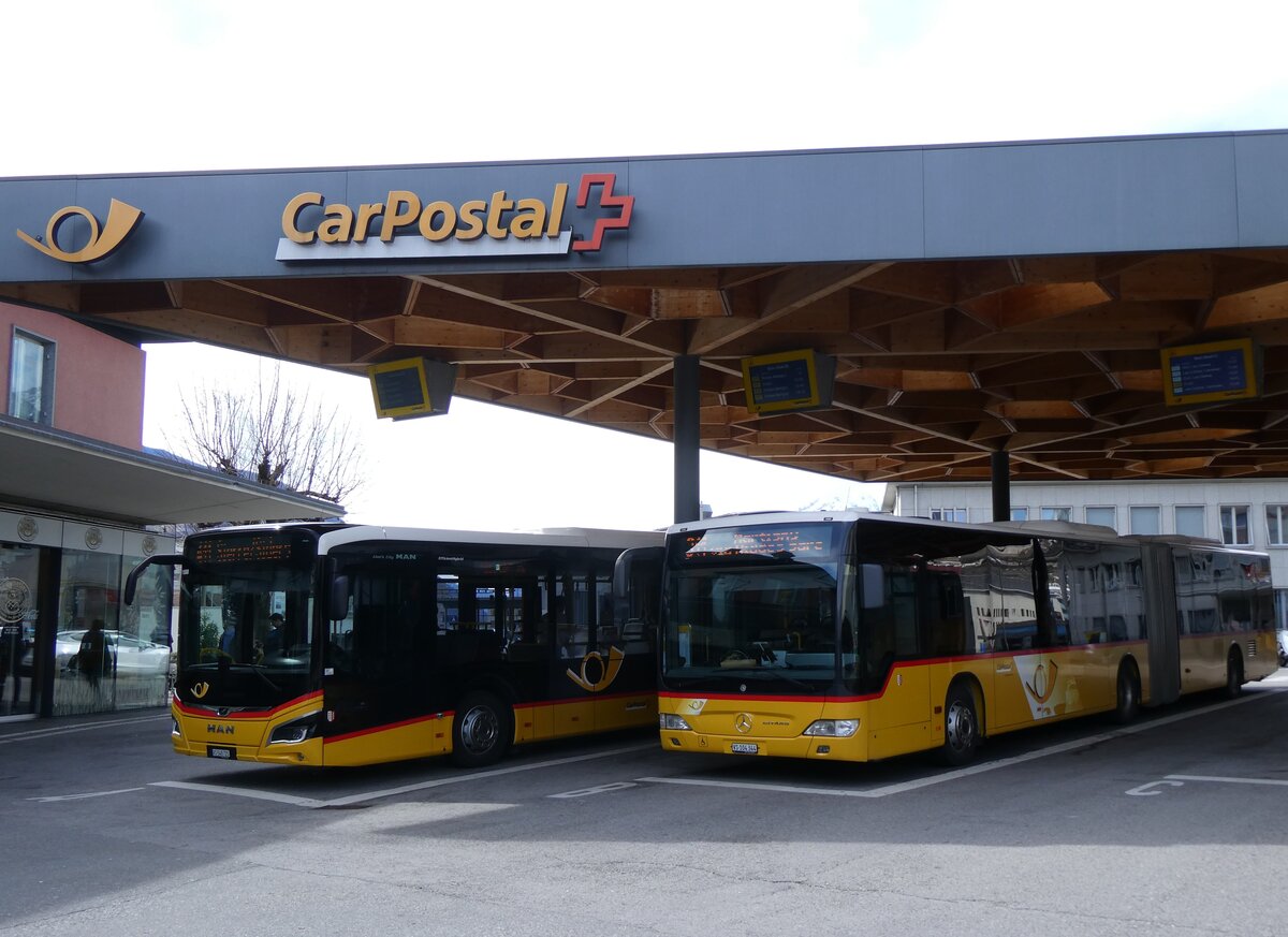 (272'806) - Buchard, Leytron - VS 104'344/PID 5396 - Mercedes am 11. M�rz 2025 beim Bahnhof Sion