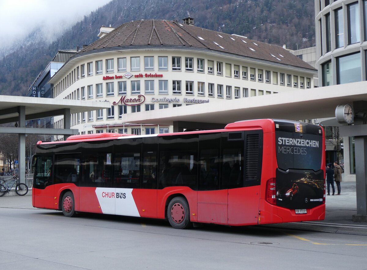 (272'919) - Chur Bus, Chur - Nr. 19/BE 97'519 - Mercedes am 14. M�rz 2025 beim Bahnhof Chur