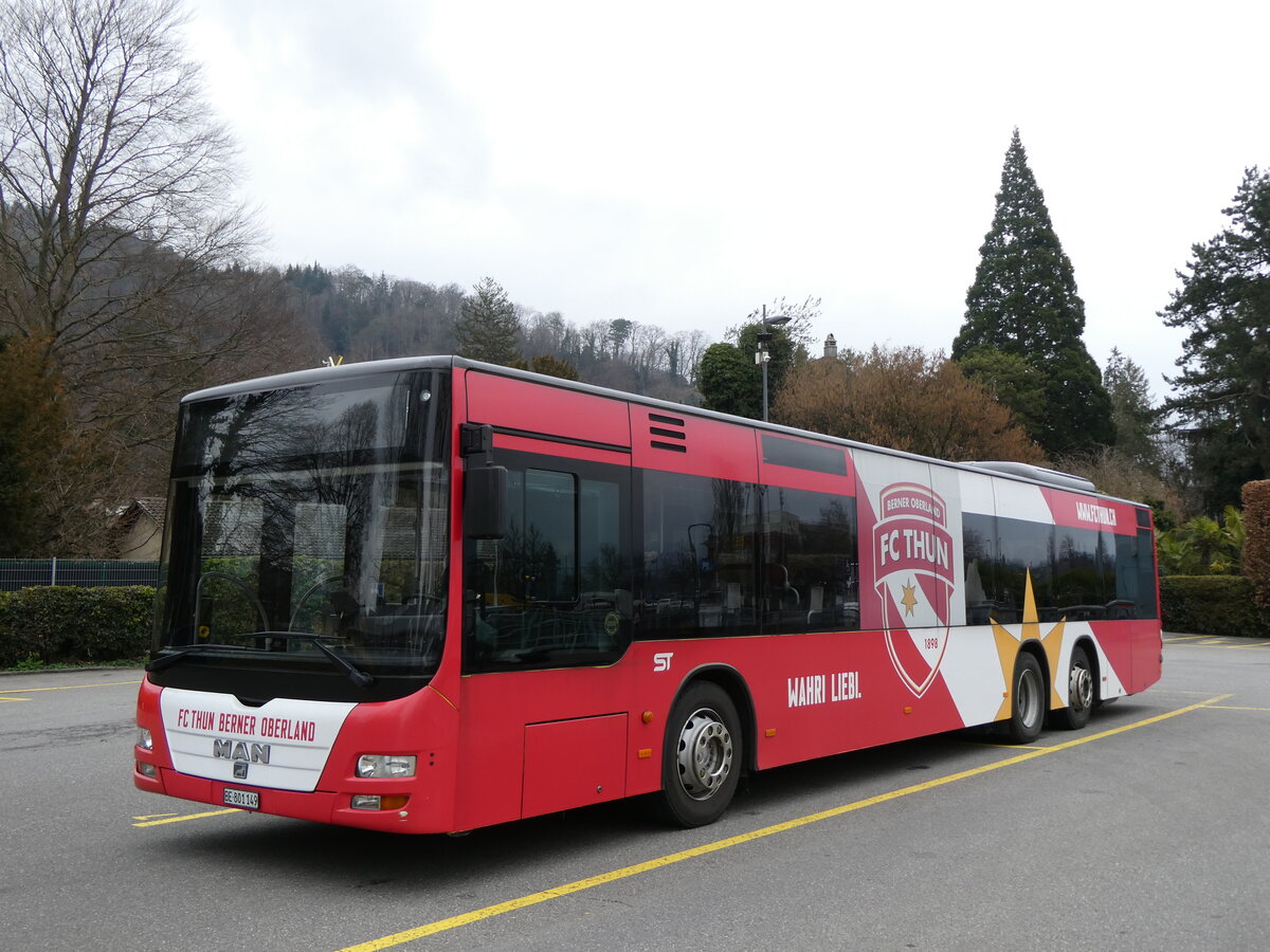(272'929) - STI Thun - Nr. 149/BE 801'149 - MAN am 15. M�rz 2025 bei der Schiffl�ndte Thun