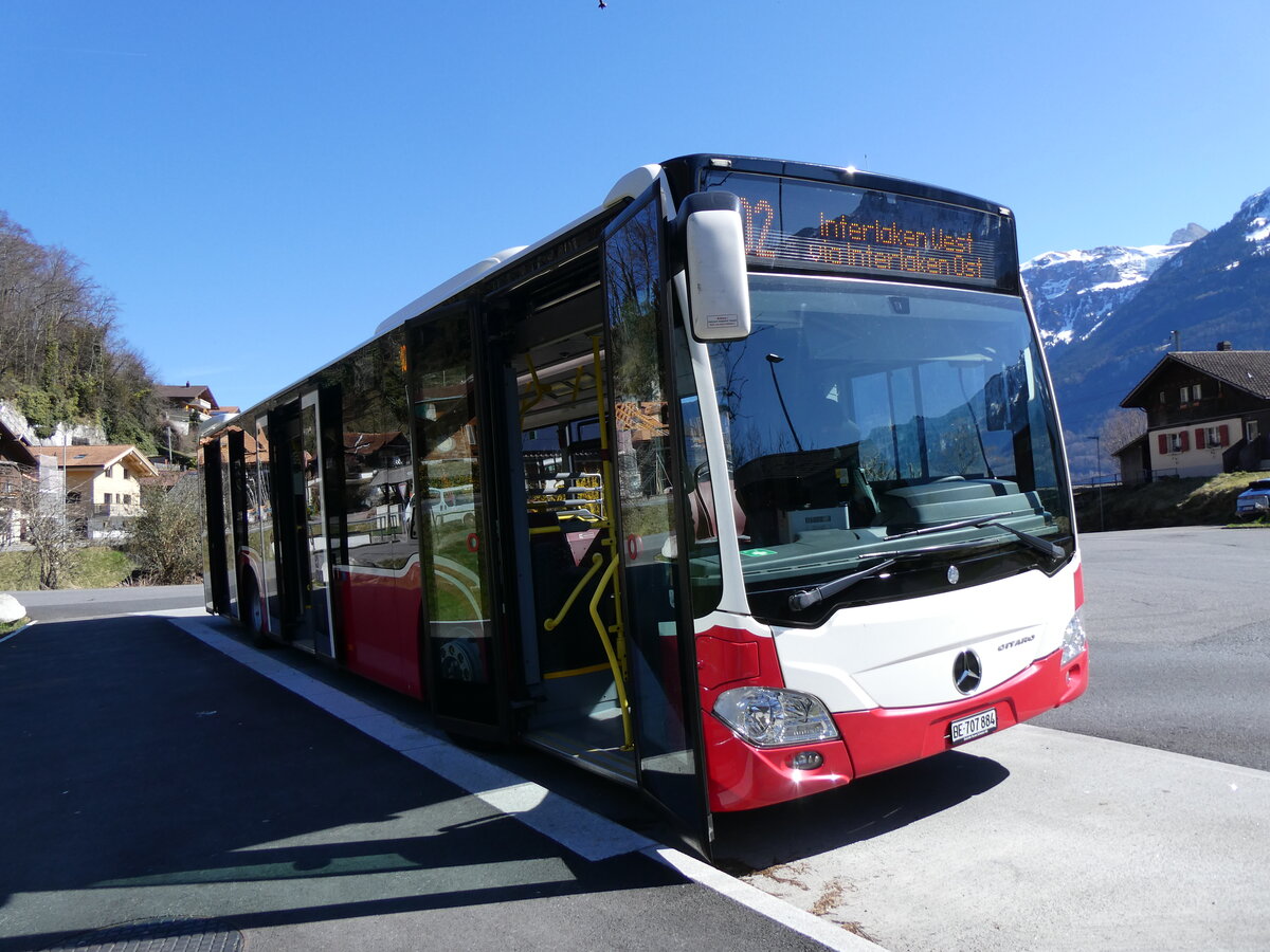 (273'097) - PostAuto Bern - BE 707'884/PID 12'414 - Mercedes (ex Wiener Linien, A-Wien Nr. 8154) am 20. M�rz 2025 in Ringgenberg, S�ge