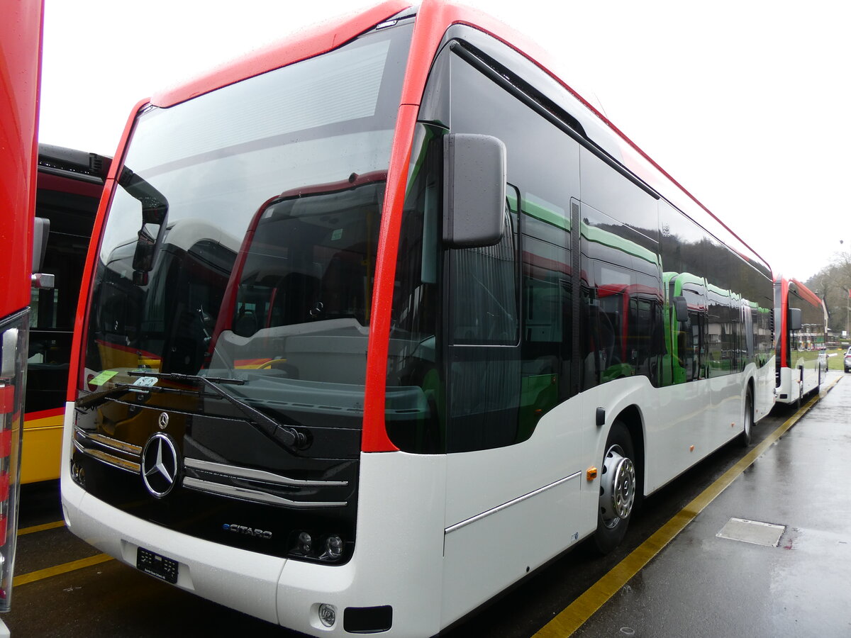 (273'379) - PostAuto Wallis - PID 12'153 - eMercedes am 29. M�rz 2025 in Winterthur, Daimler Buses