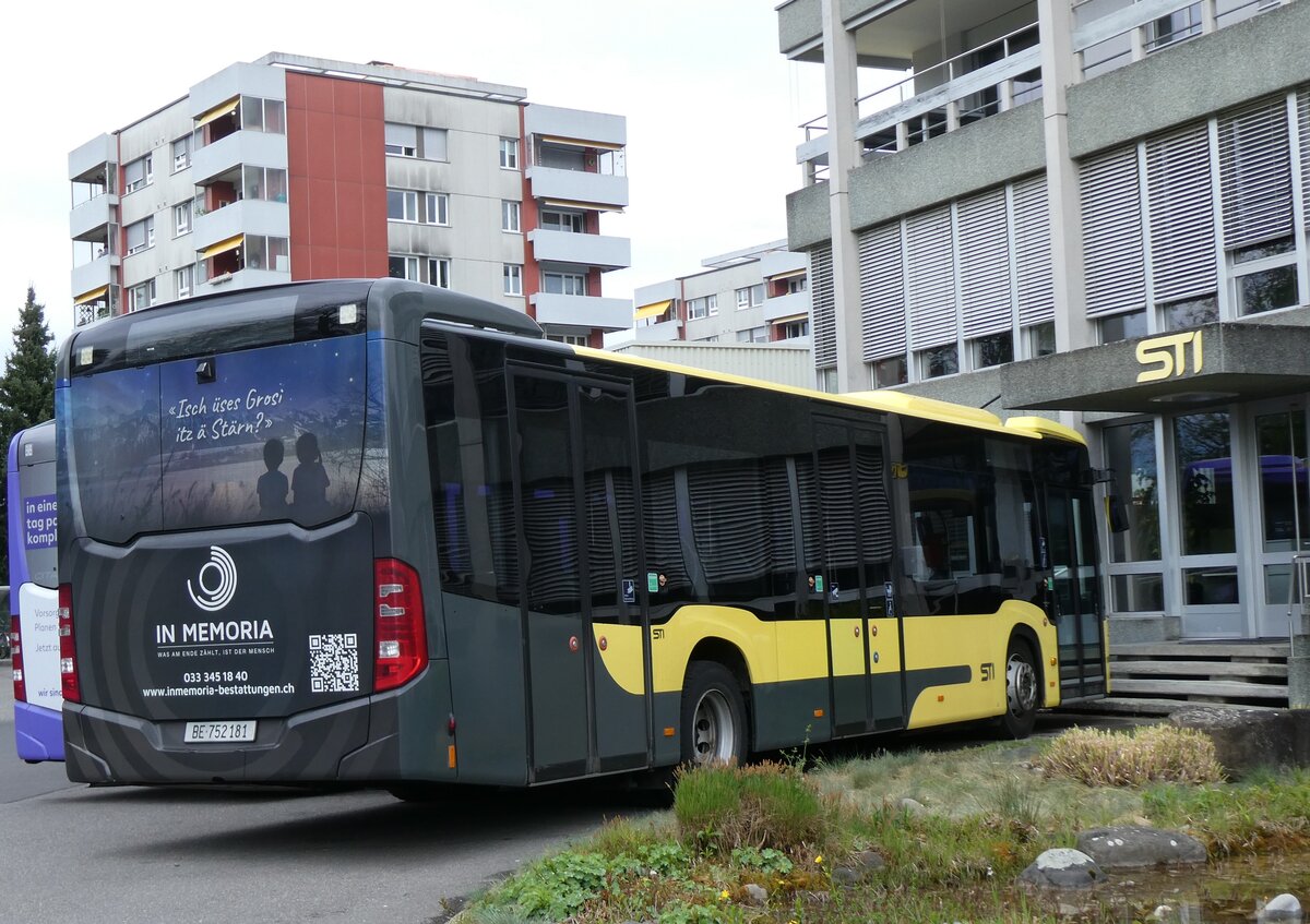 (273'938) - STI Thun - Nr. 181/BE 752'181 - Mercedes am 13. April 2025 in Thun, Garage