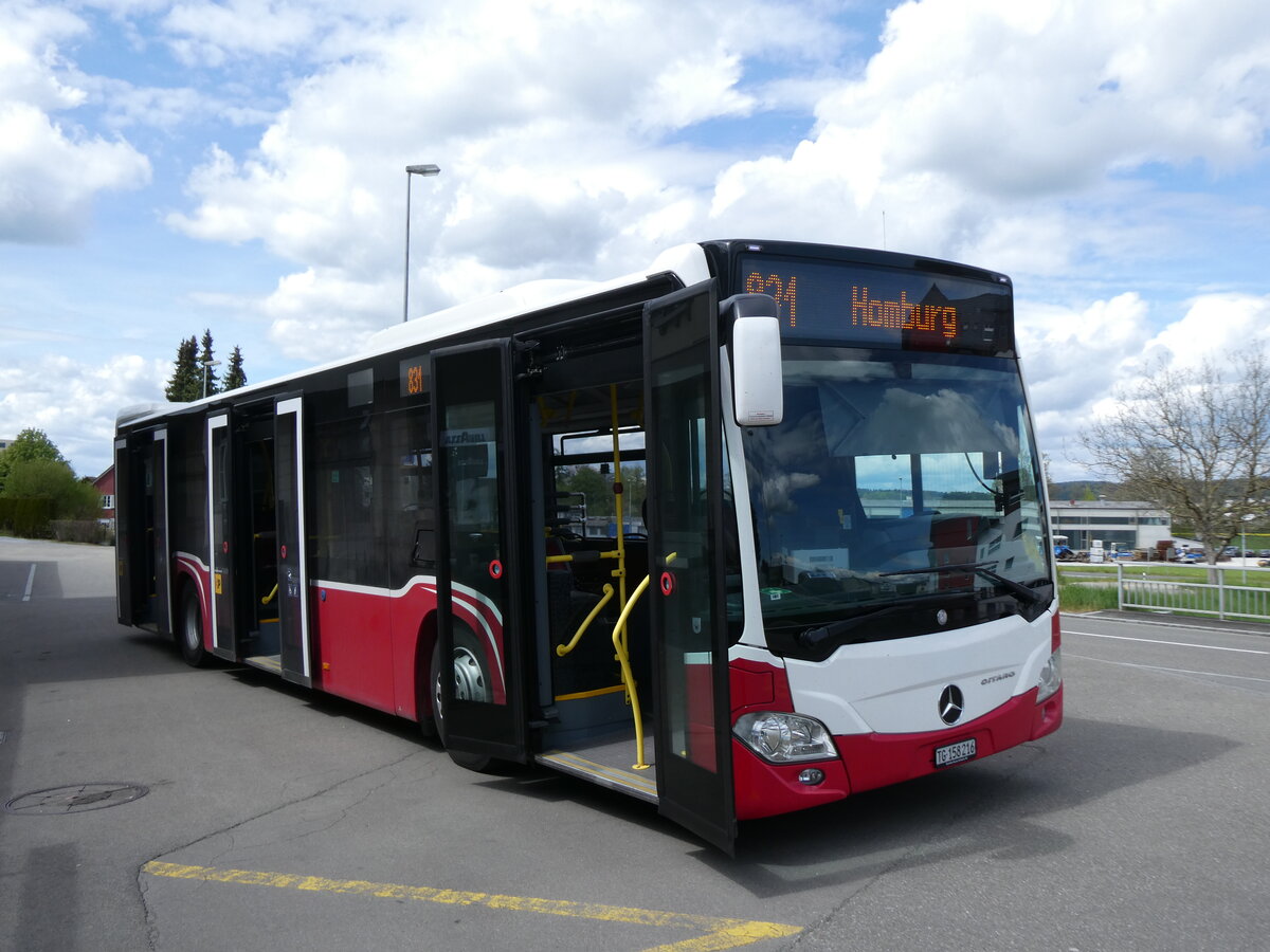 (274'118) - PostAuto Ostschweiz - TG 158'216/PID 12'413 - Mercedes (ex Wiener Linien, A-Wien Nr. 8153) am 22. April 2025 beim Bahnhof M�llheim-Wigoltingen