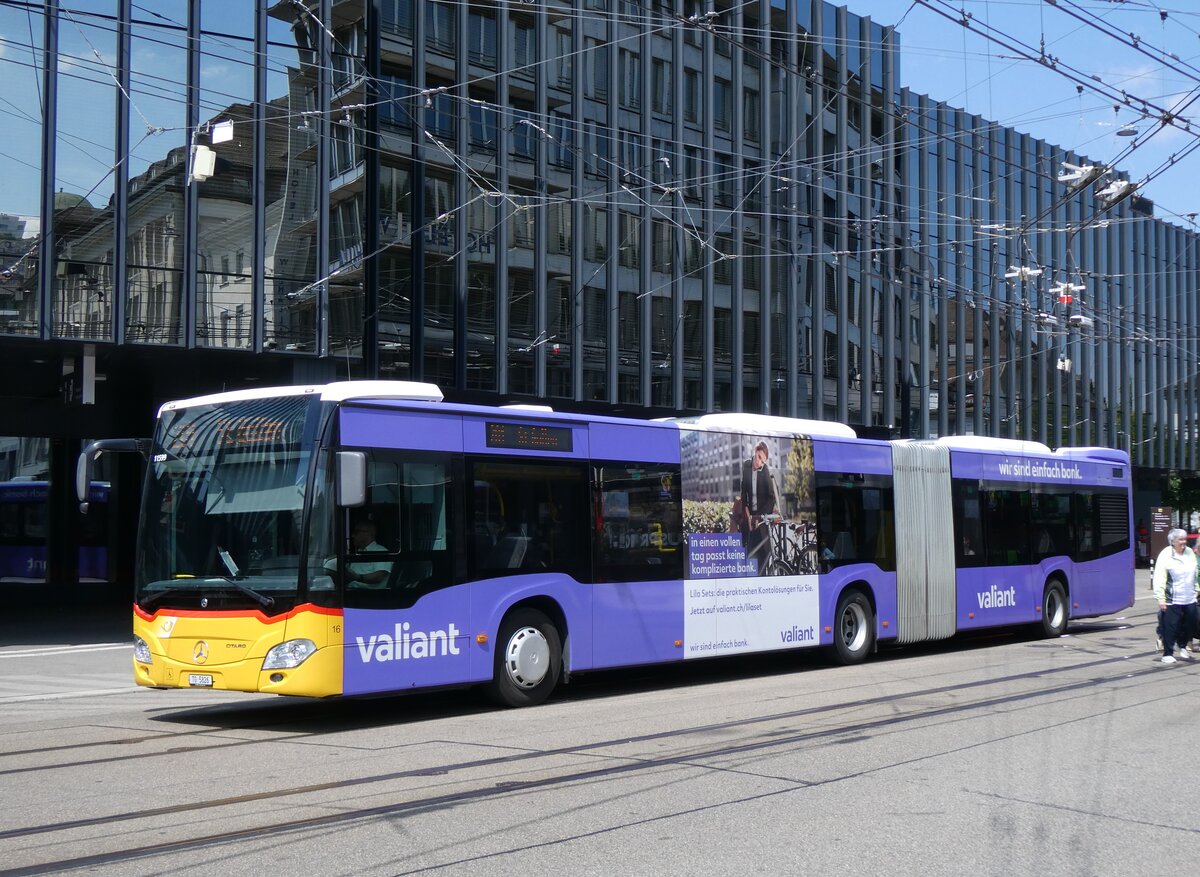 (275'576) - Eurobus, Arbon - Nr. 16/TG 5826/PID 11'599 - Mercedes am 15. Mai 2025 beim Bahnhof St. Gallen