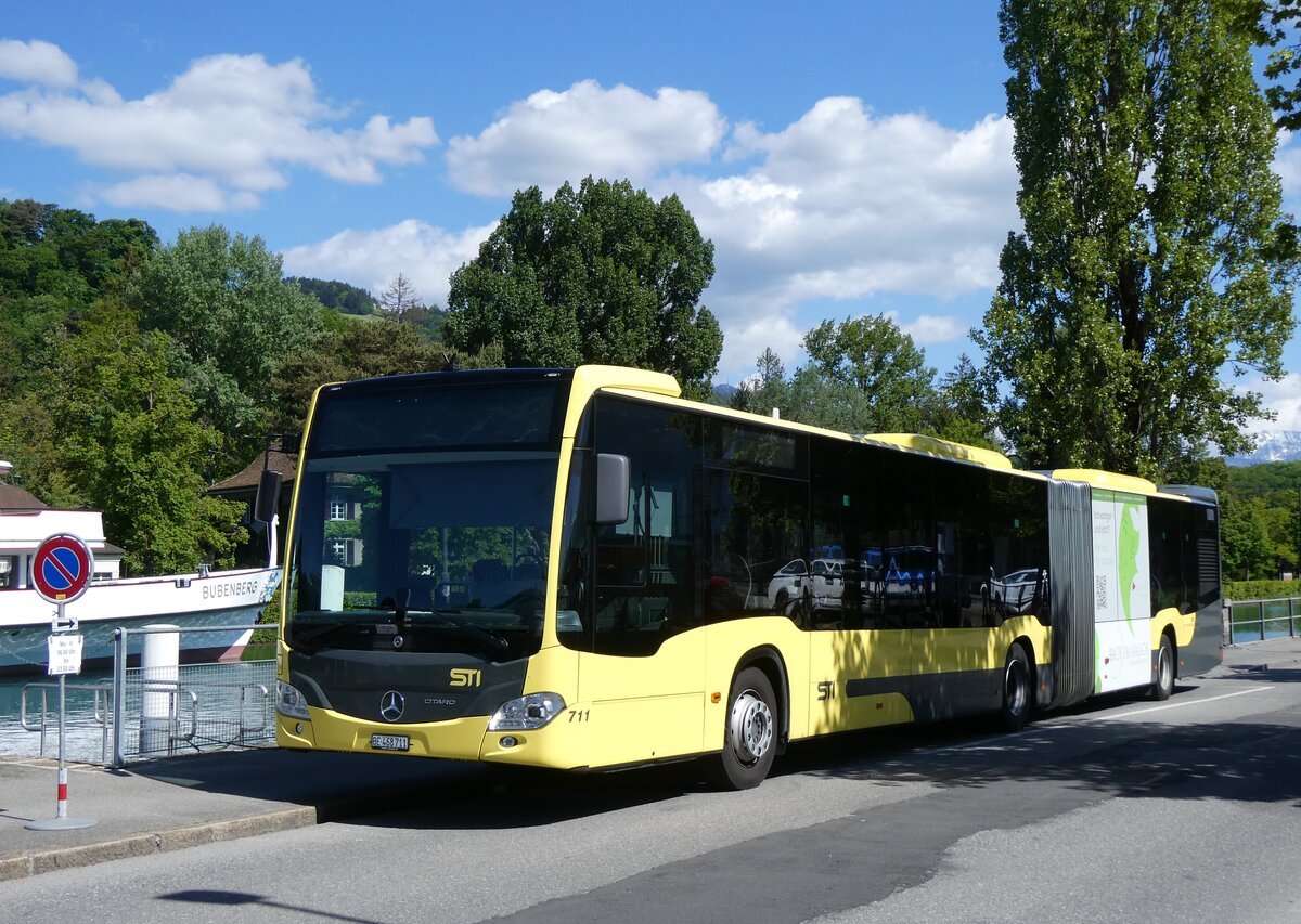 (275'622) - STI Thun - Nr. 711/BE 468'711 - Mercedes am 16. Mai 2025 bei der Schiffl�ndte Thun