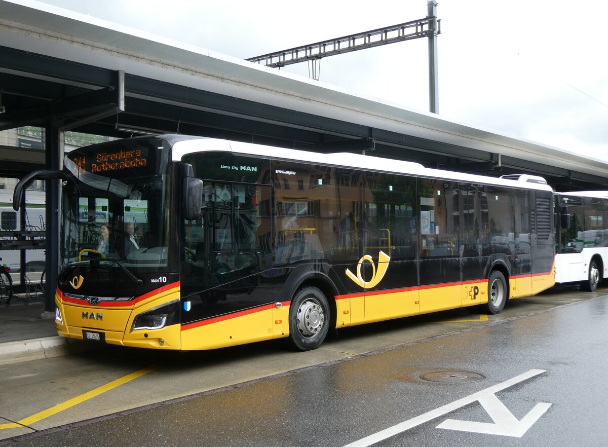 (275'836) - Amstein, Willisau - Nr. MAN 10/LU 15'605/PID 11'927 - MAN am 26. Mai 2025 beim Bahnhof Sch�pfheim