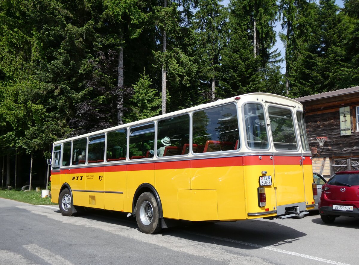 (276'180) - Birchler, Remetschwil - AG 54'039 - FBW/T�scher (ex Gerber, Winkel; ex Eggenberger, M�riken; ex Tanner, Bubendorf; ex P 24'803) am 1. Juni 2025 in Waldh�usern, Kurhaus
