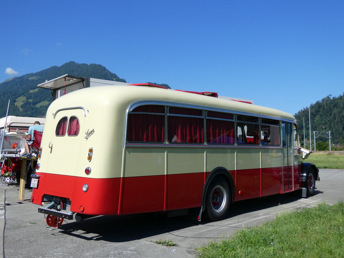 (277'286) - Imfeld, Sachseln - OW 10'062 - Saurer/T�scher (ex L�tscher, Neuheim) am 28. Juni 2025 in Interlaken, Flugplatz