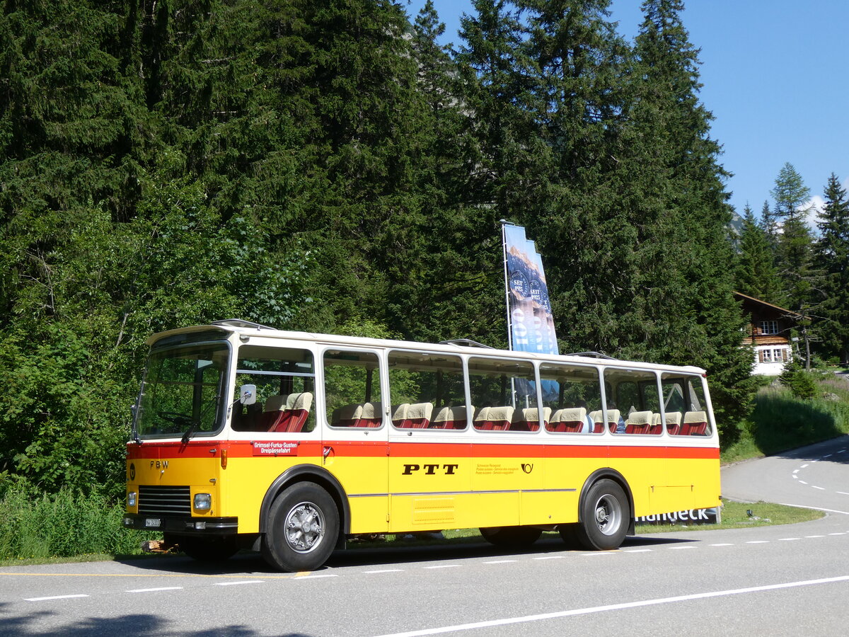 (277'386) - Lambach, Gommiswald - NW 24'301 - FBW/Eggli (ex Tanner+Lambach, Reigoldswil; ex Lambach, Rieden; ex Meier, Gr�t; ex AVG Grindelwald Nr. 13; ex P 24'182) am 1. Juli 2025 in Handegg, Gelmerbahn