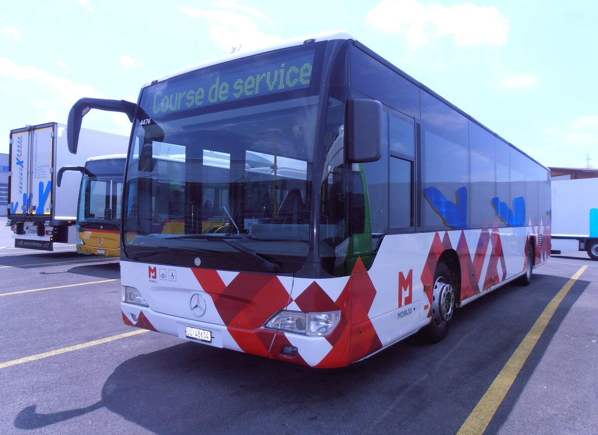 (277'604) - CarPostal Ouest - JU 48'604/PID 4476 - Mercedes (ex Nr. 54; ex Stucki, Porrentruy Nr. 23) am 5. Juli 2025 in Kerzers, Interbus