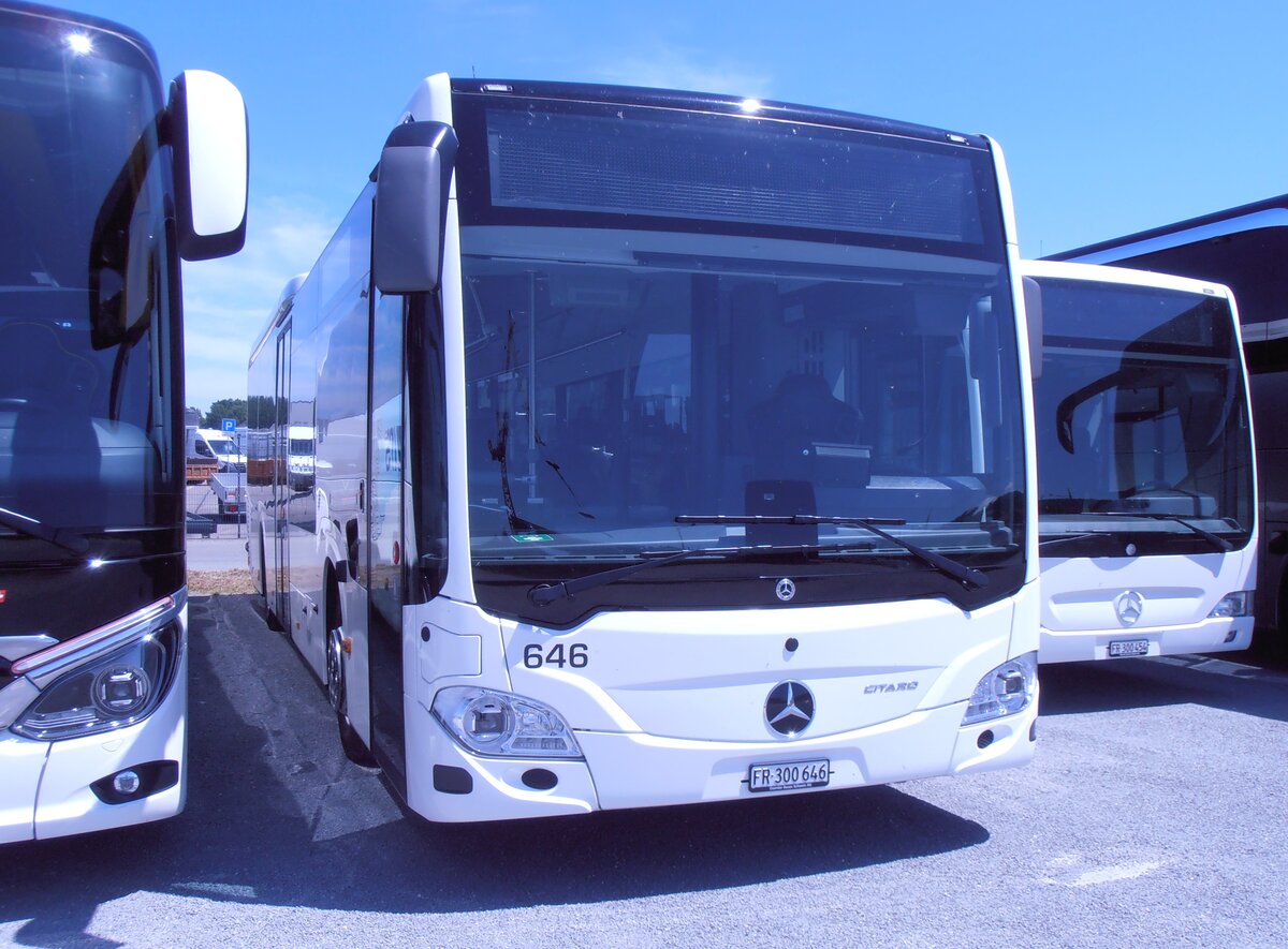 (277'808) - Intertours, Domdidier - Nr. 646/FR 300'646 - Mercedes am 12. Juli 2025 in Domdidier, Garage
