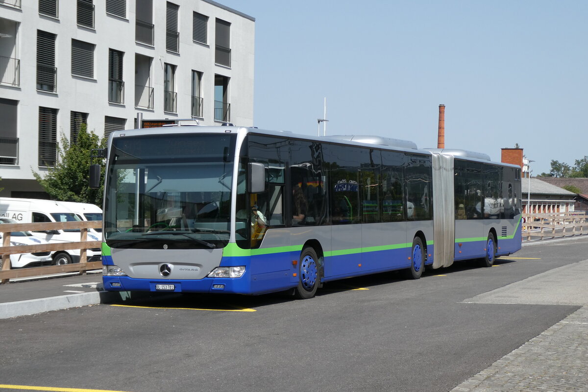 (278'824) - PostAuto Nordschweiz - BL 153'781/PID 12'422 - Mercedes (ex TPL Lugano Nr. 406) am 14. August 2025 beim Bahnhof Aesch