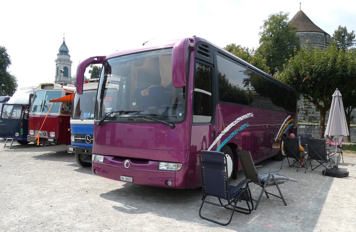(279'032) - Boer, Astano - OW 28'035 - Irisbus (ex Meister, Thun) am 16. Augst 2025 in Solothurn, Baseltor